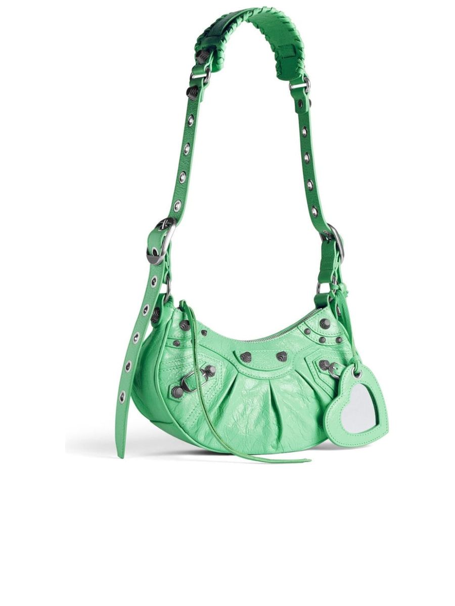 Le Cagole XS Shoulder Bag in Light Green