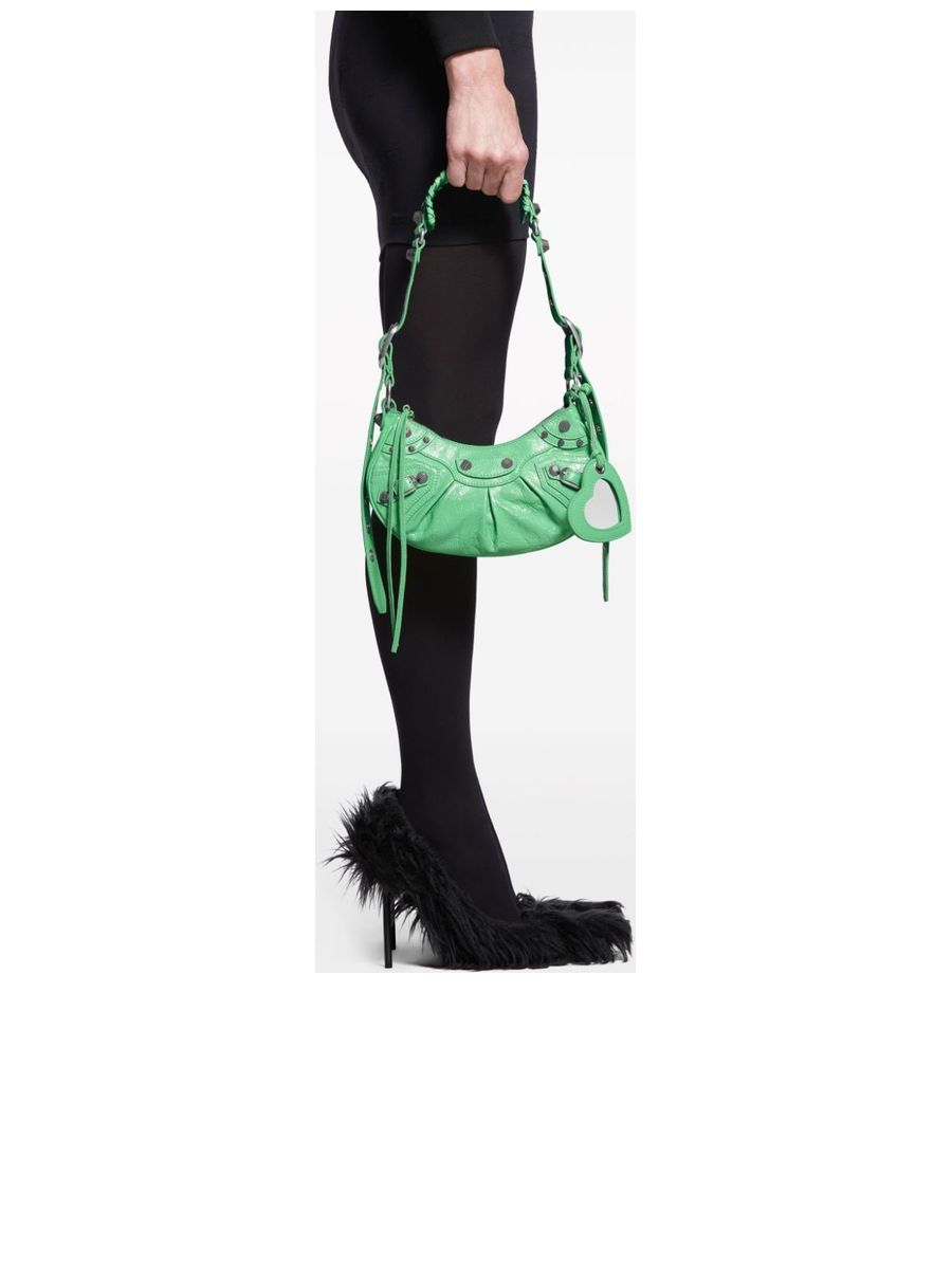 Le Cagole XS Shoulder Bag in Light Green
