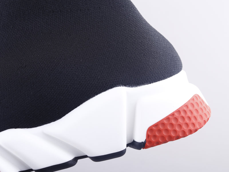 GLM - Bla Socks And Shoes Black And White Red Sneaker