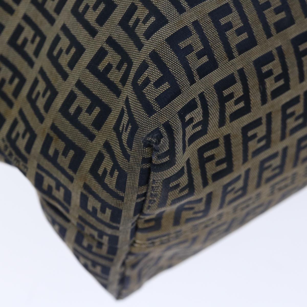 FENDI Zucchino Canvas Tote Bag Navy 4276 26764 018 67226