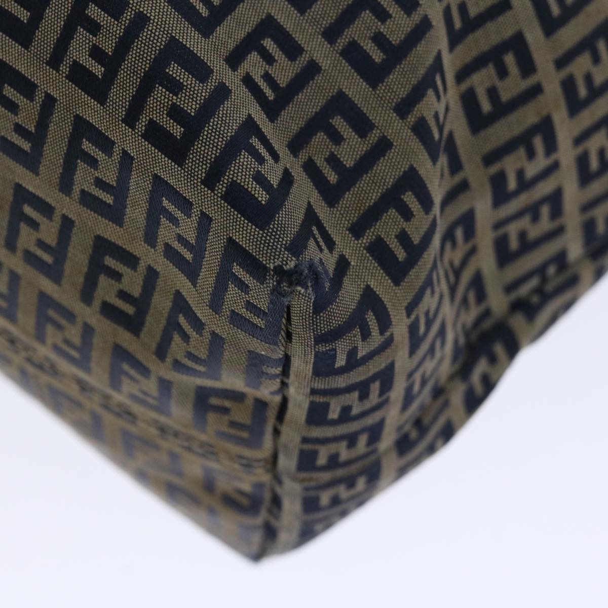 FENDI Zucchino Canvas Tote Bag Navy 4276 26764 018 67226