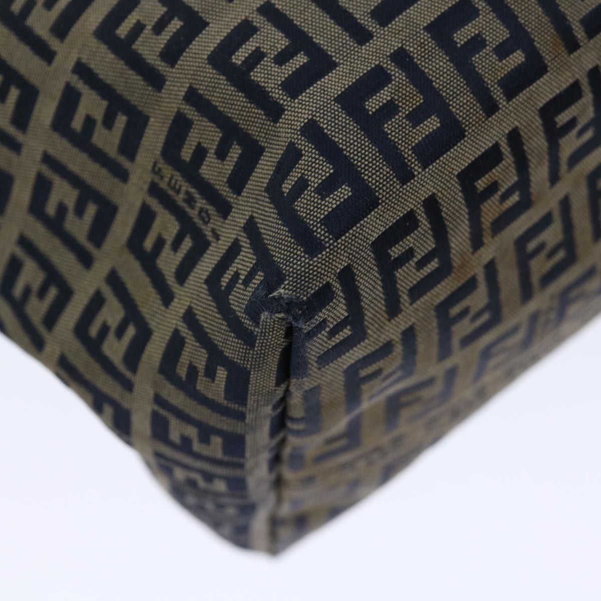 FENDI Zucchino Canvas Tote Bag Navy 4276 26764 018 67226