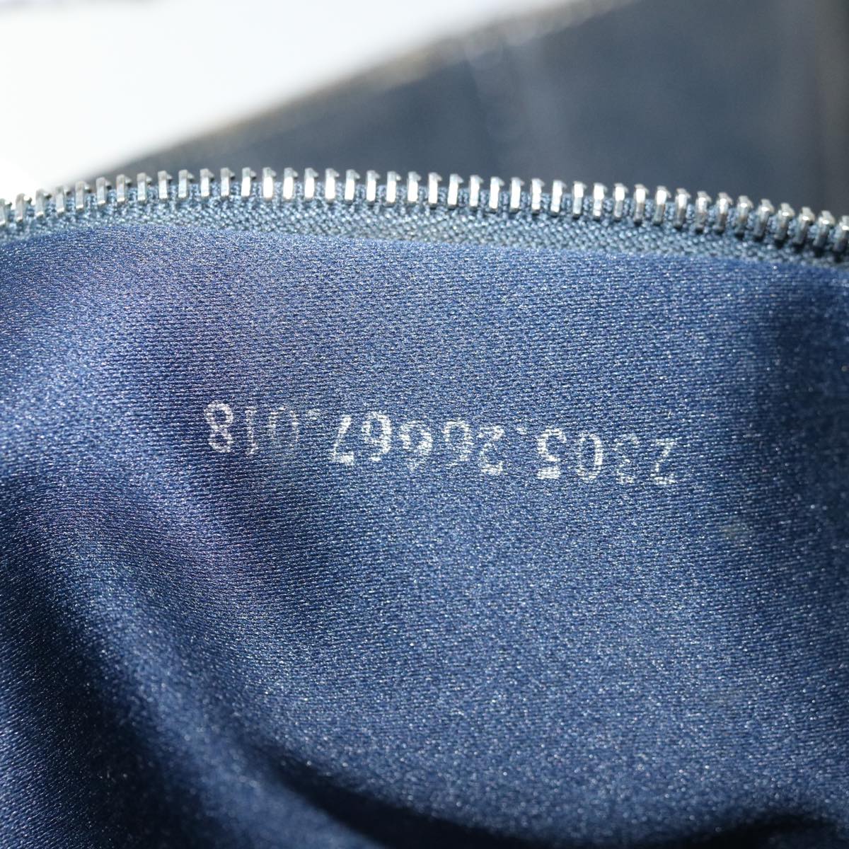 FENDI Zucchino Canvas Tote Bag Navy 4276 26764 018 67226