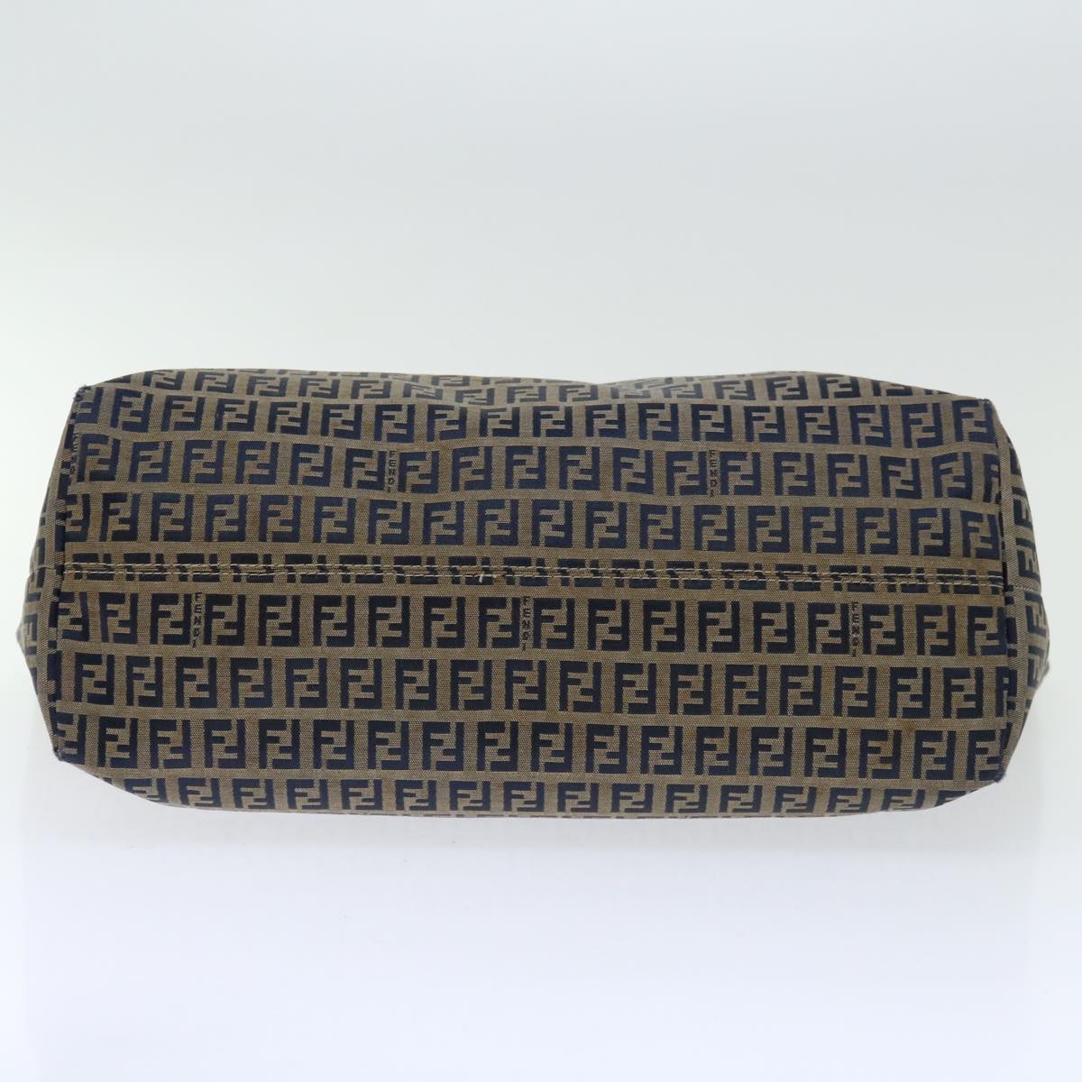 FENDI Zucchino Canvas Tote Bag Navy 4276 26764 018 67226