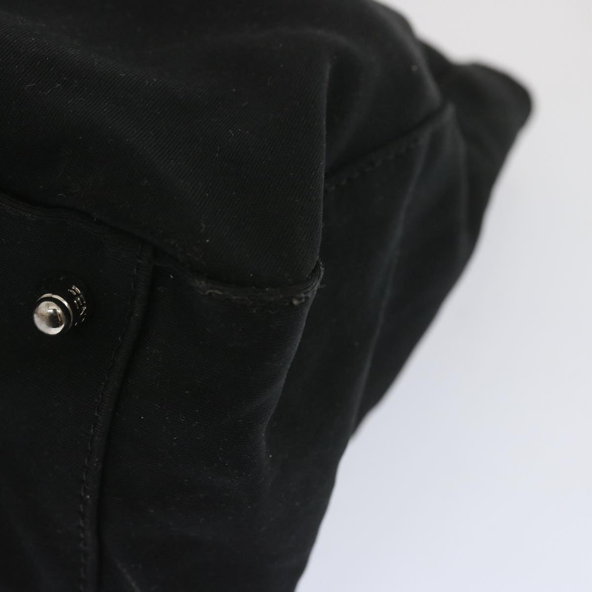 FENDI Hand Bag Nylon Black 67349
