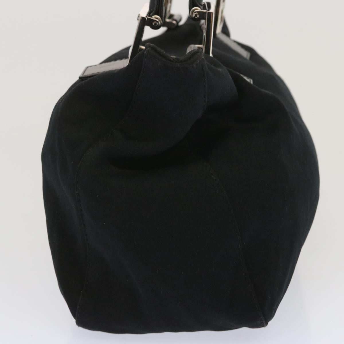 FENDI Hand Bag Nylon Black 67349