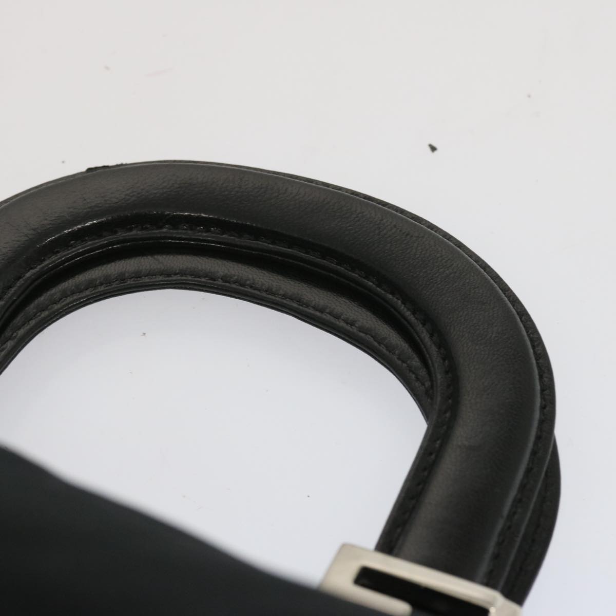 FENDI Hand Bag Nylon Black 67349