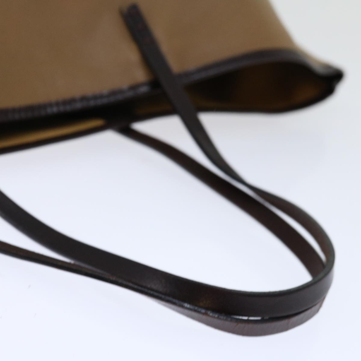 FENDI Tote Bag Leather Beige 67352