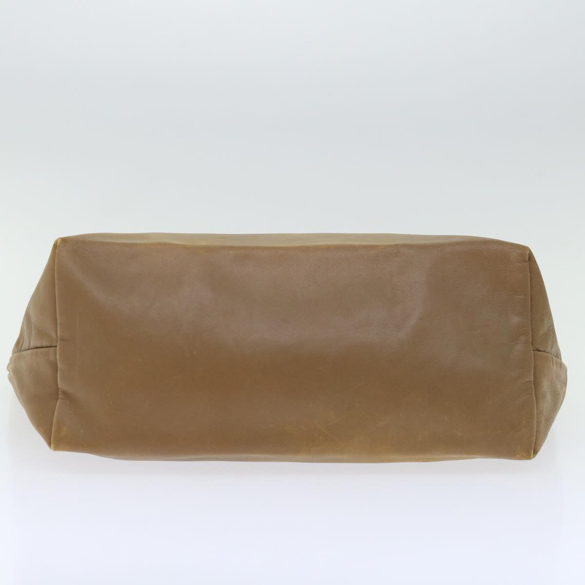 FENDI Tote Bag Leather Beige 67352