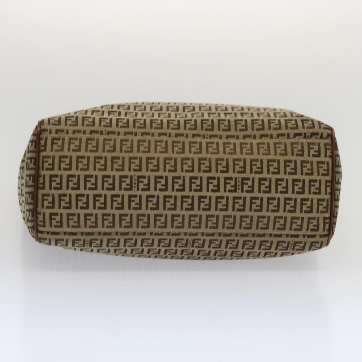 FENDI Zucchino Canvas Hand Bag Brown 67454
