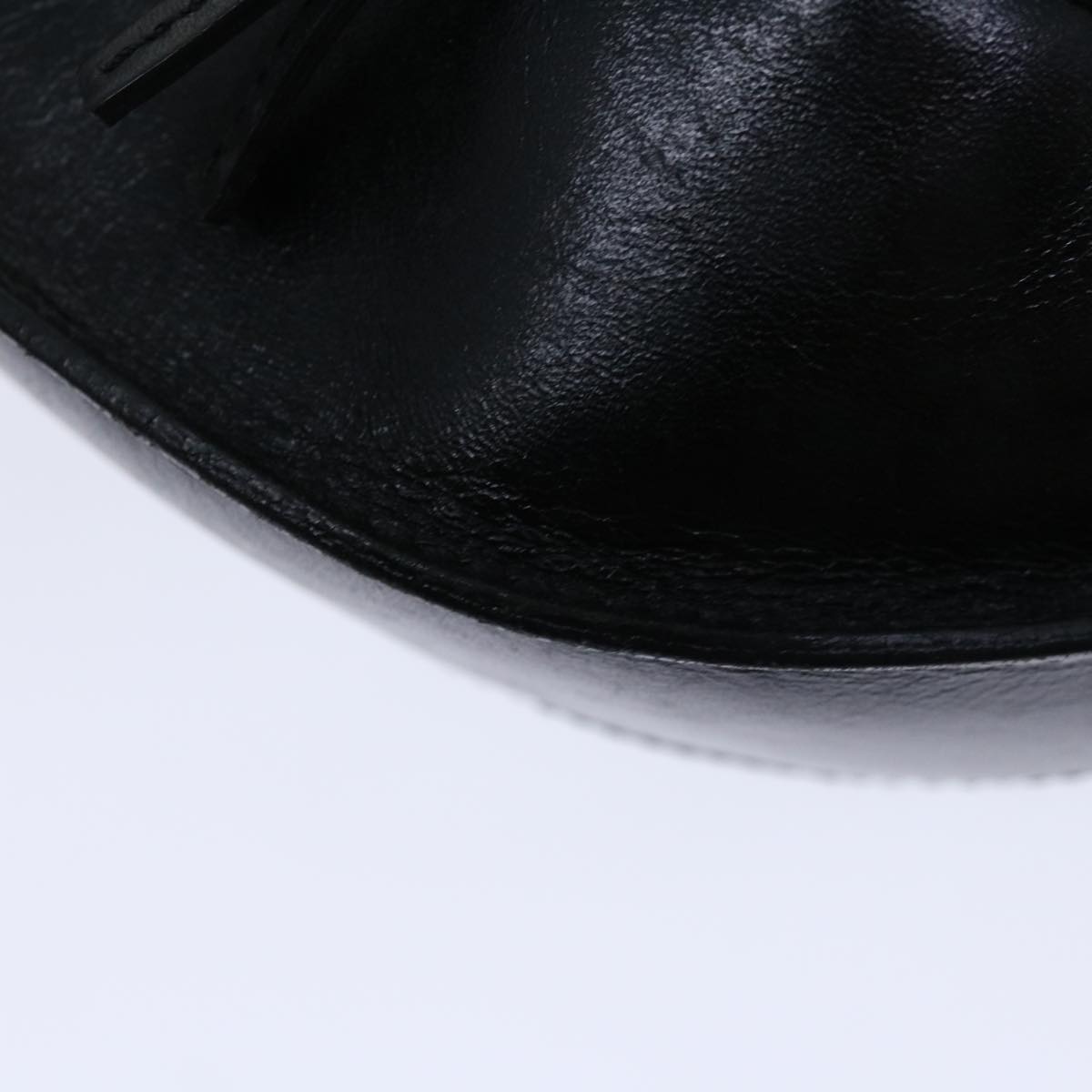 FENDI Zucchino Canvas Shoulder Bag Black
