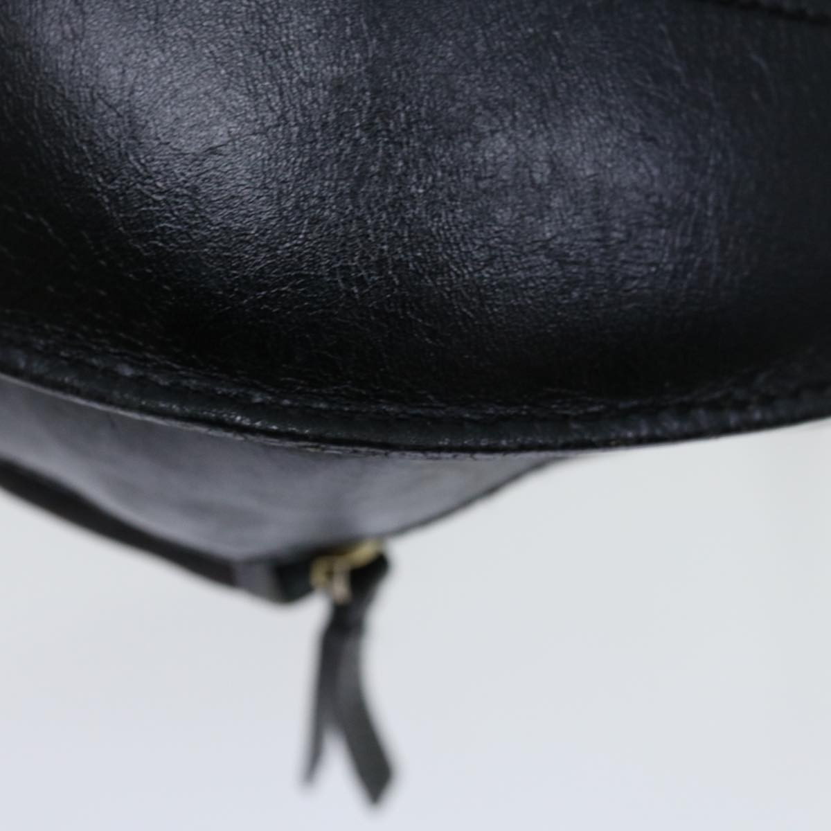 FENDI Zucchino Canvas Shoulder Bag Black