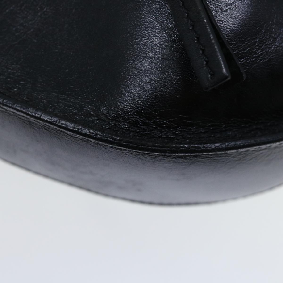 FENDI Zucchino Canvas Shoulder Bag Black