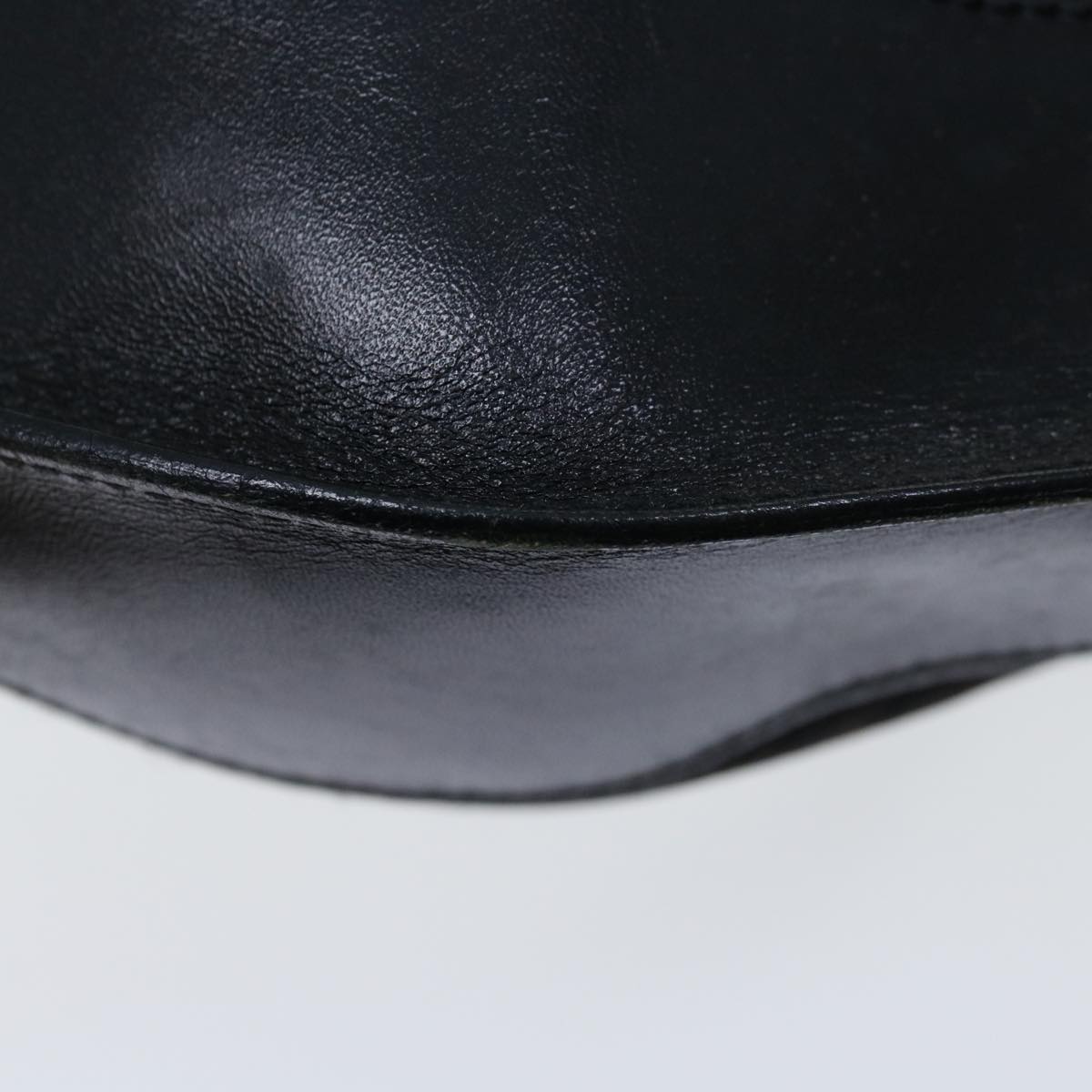 FENDI Zucchino Canvas Shoulder Bag Black
