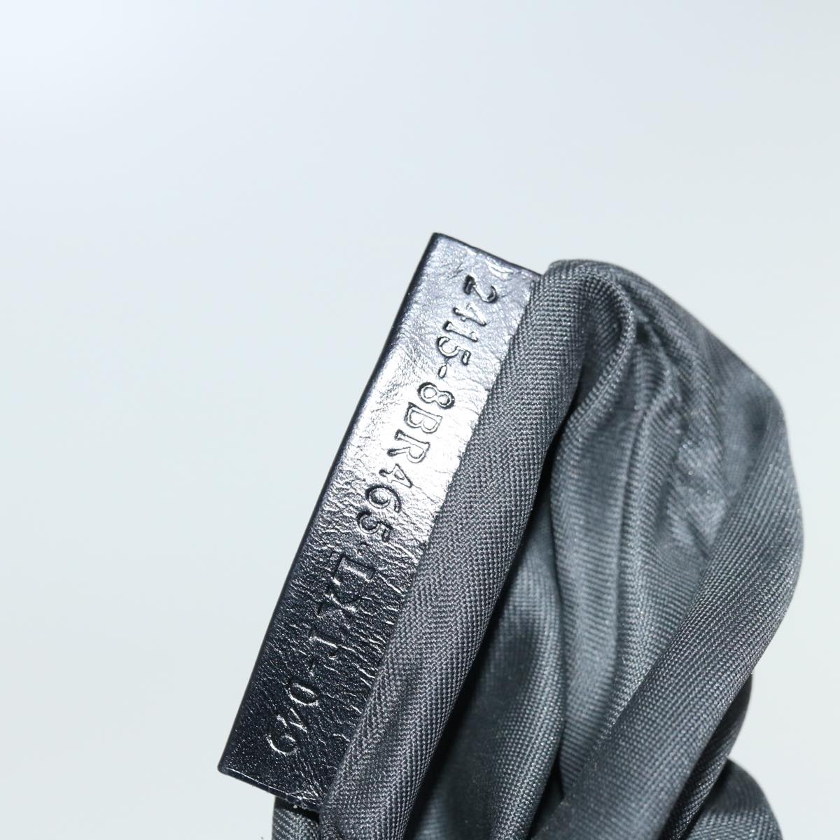 FENDI Zucchino Canvas Shoulder Bag Black