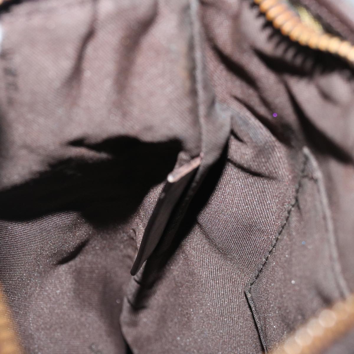 FENDI Zucca Canvas Shoulder Bag Black Brown 67995