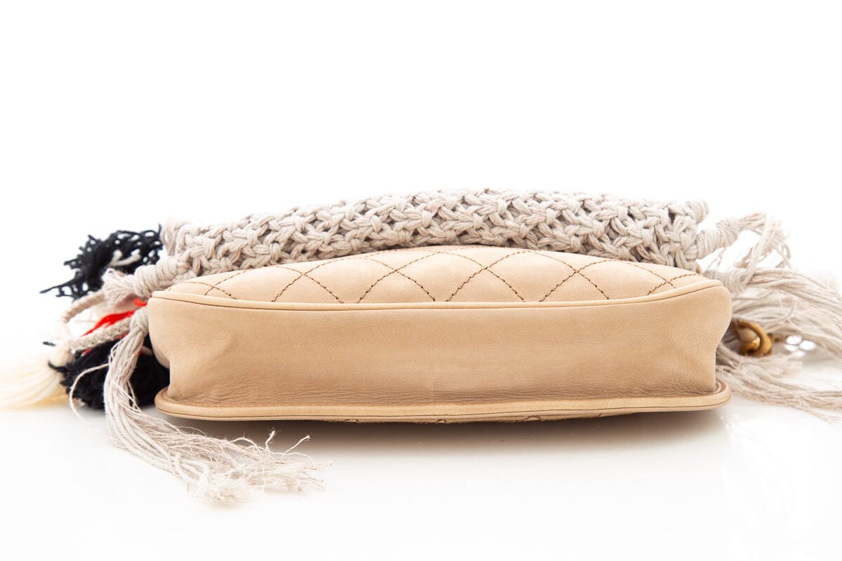 Chanel Tan Dubai Resort Crochet Cross-Body