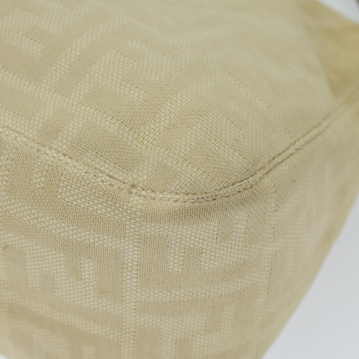 FENDI Zucca Canvas Mamma Baguette Shoulder Bag Beige 68065