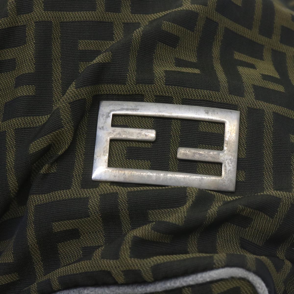 FENDI Zucca Canvas Tote Bag Black Brown 68068