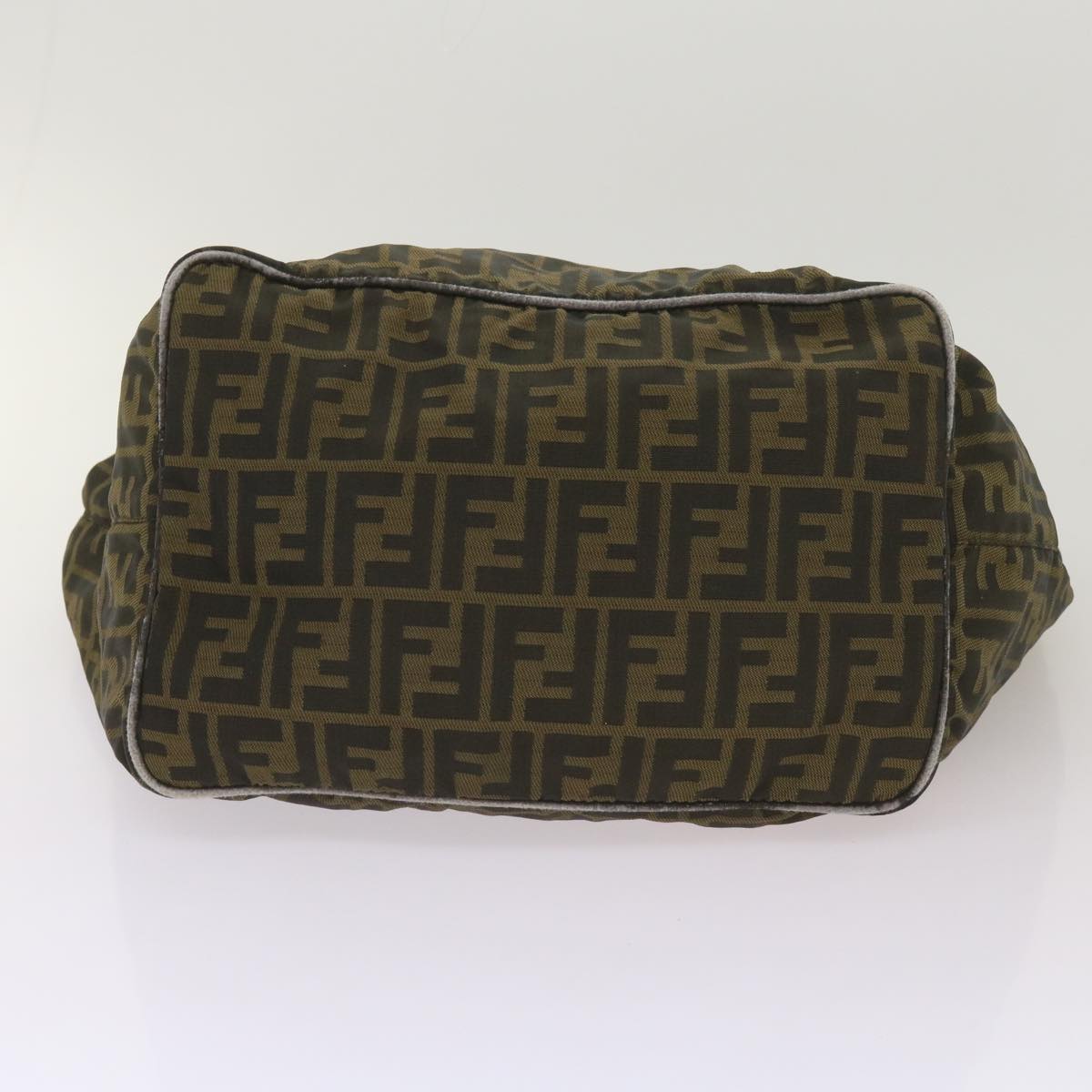 FENDI Zucca Canvas Tote Bag Black Brown 68068