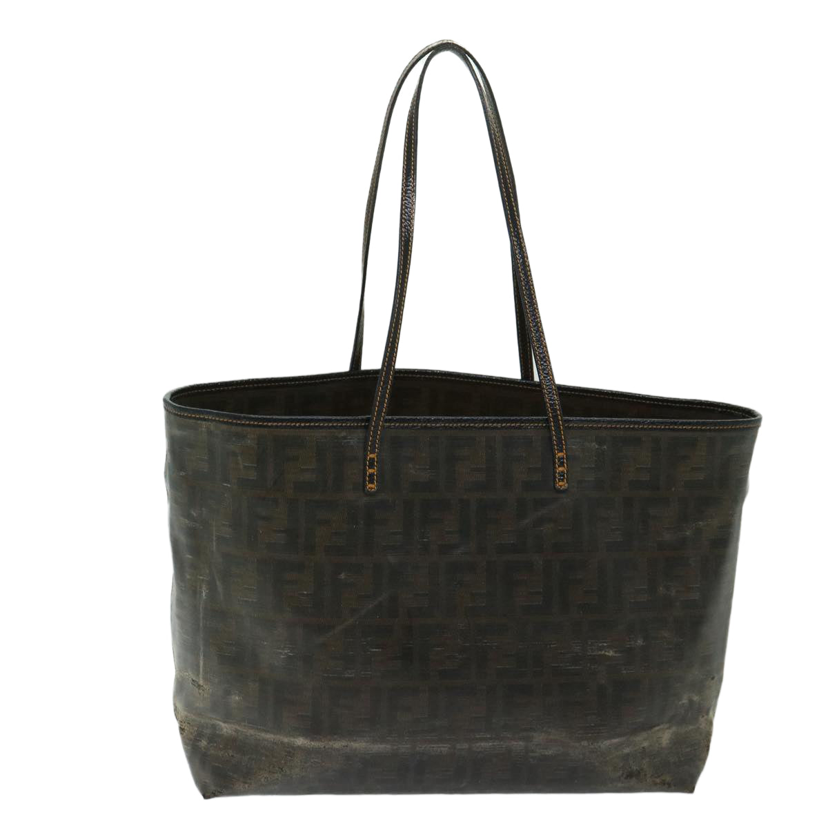 FENDI Zucca Canvas Tote Bag Brown 68069