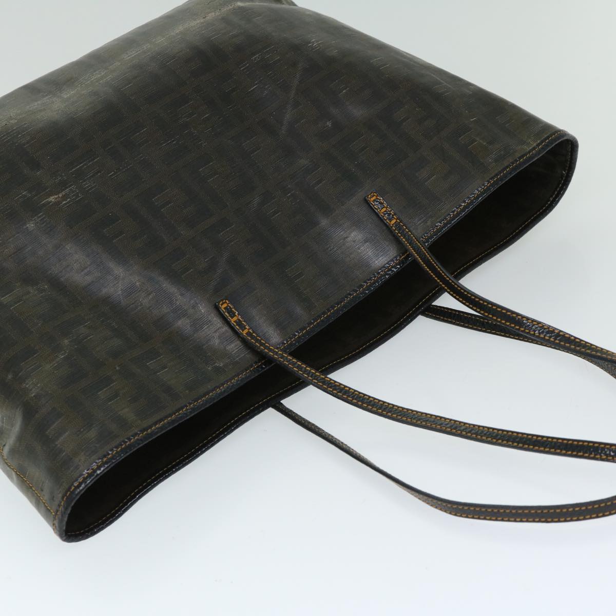 FENDI Zucca Canvas Tote Bag Brown 68069