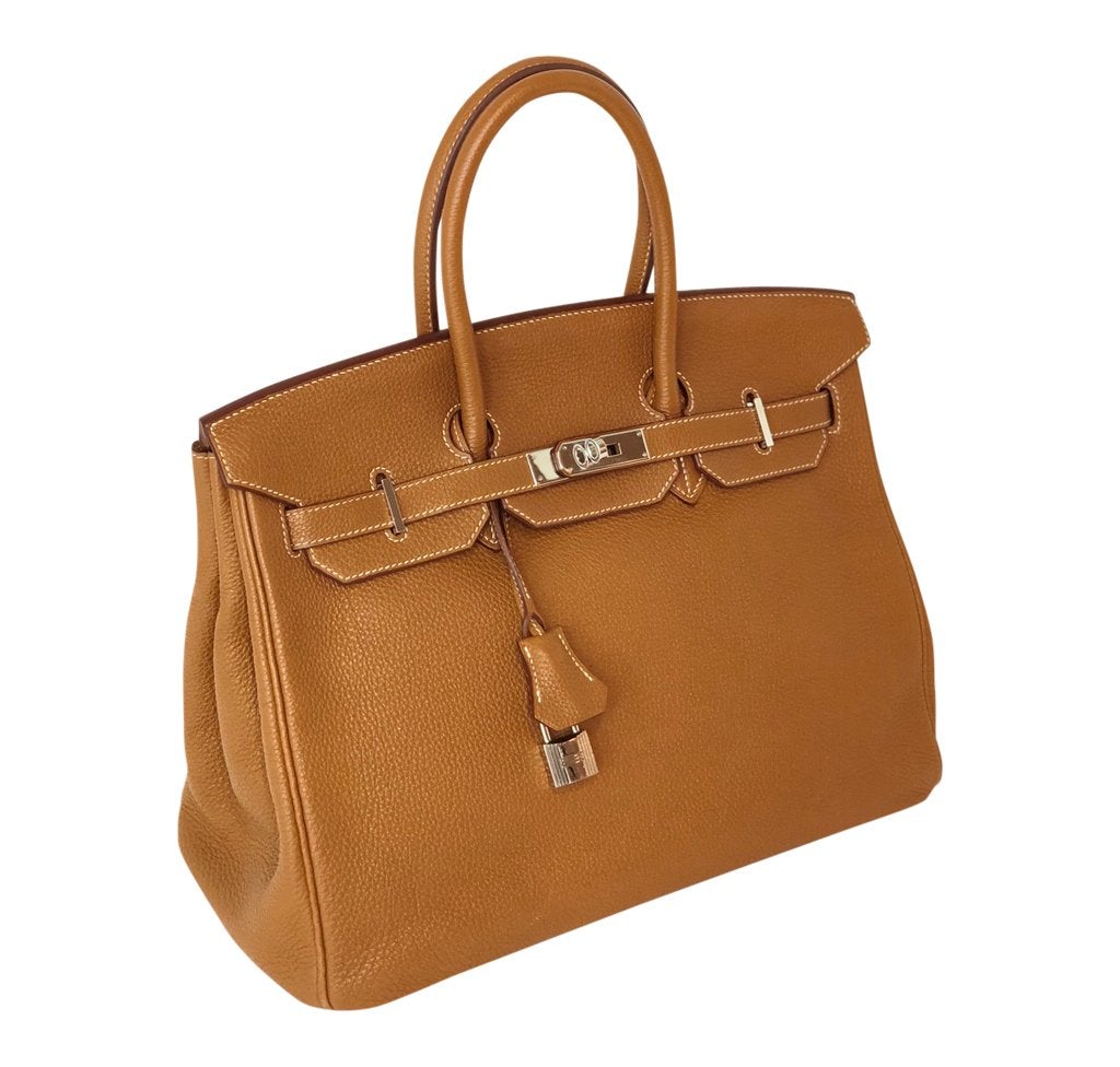 HermÃƒÆ’Ã‚Â¨s Birkin 35 Bag Gold Togo PHW