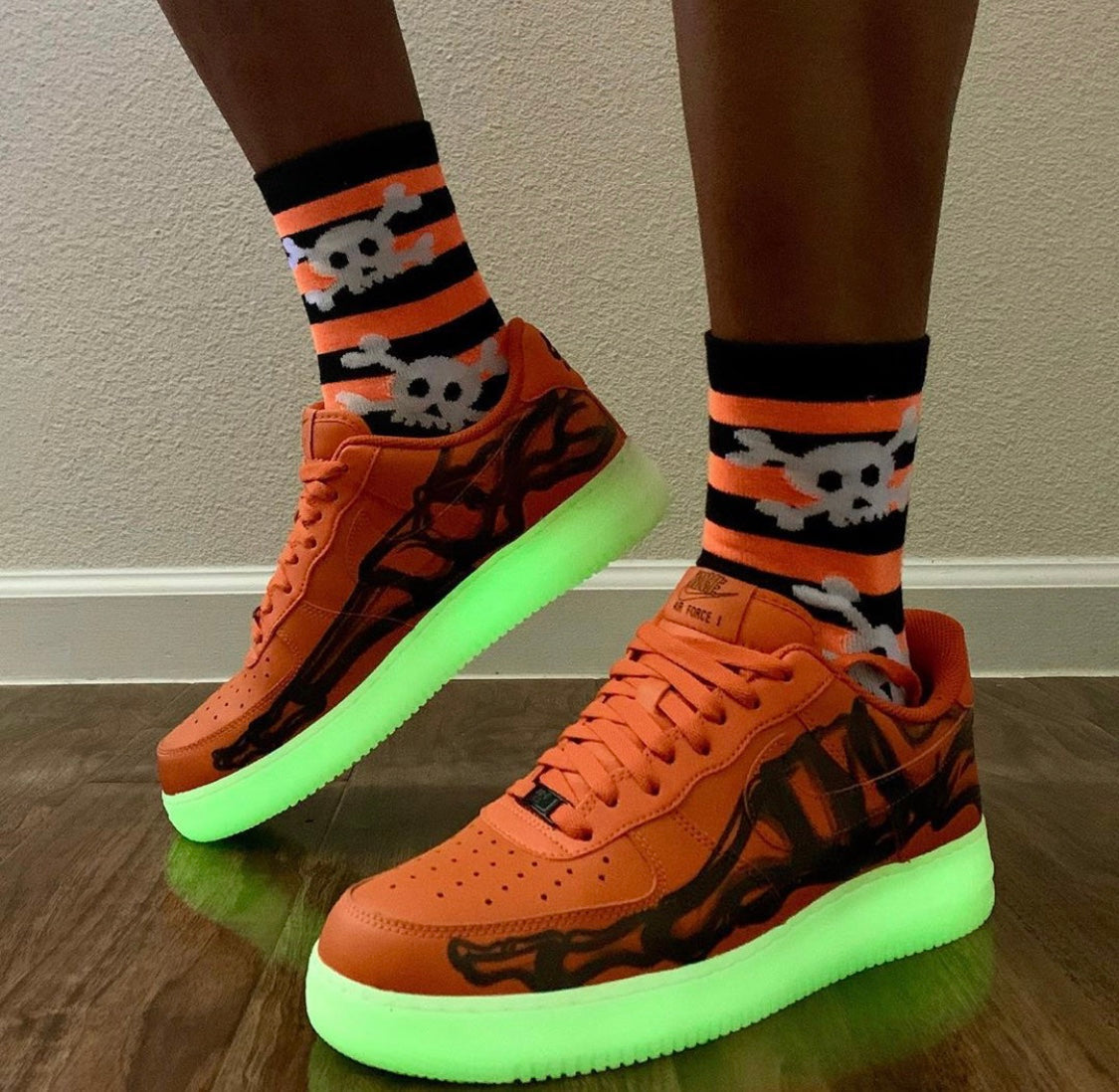 GLM - AF1 Skeleton Halloween Pumpkin