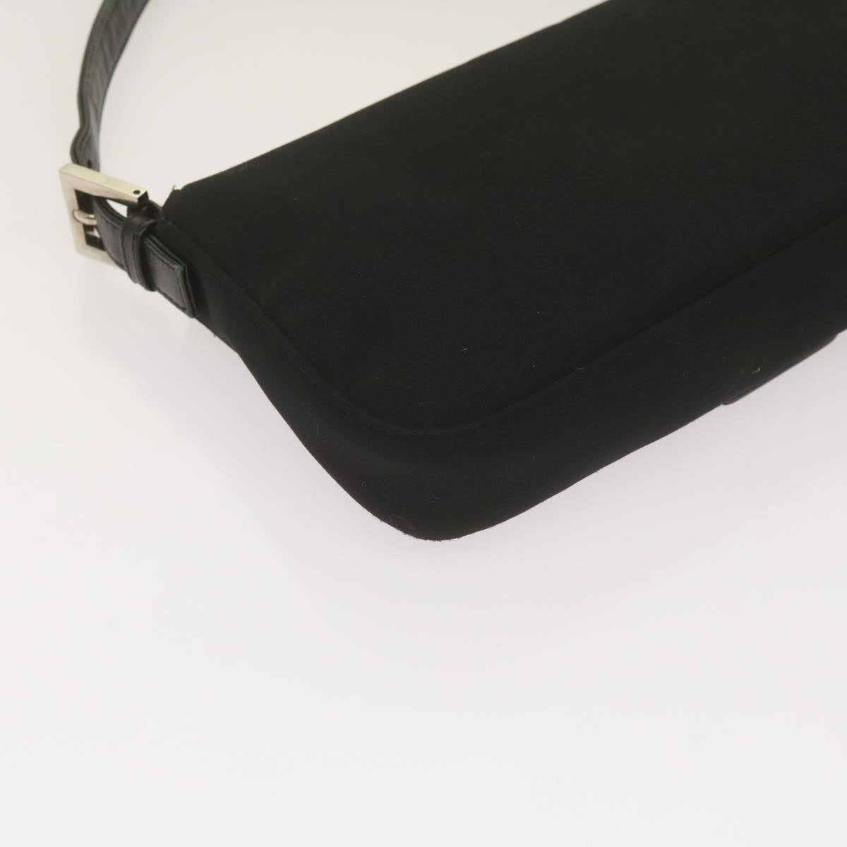 FENDI Mamma Baguette Shoulder Bag Nylon Black