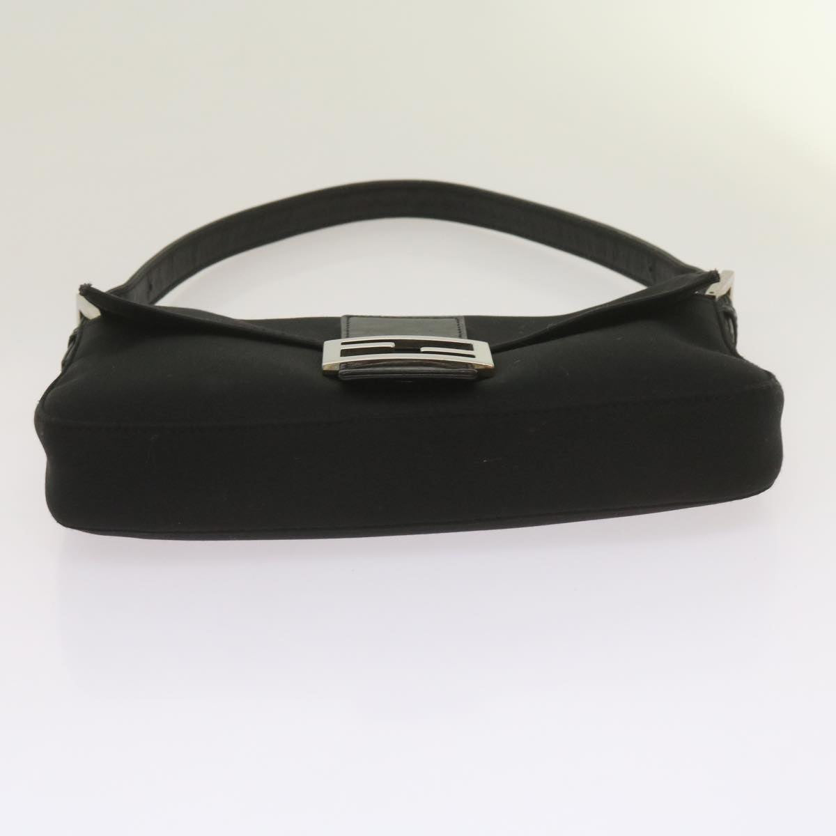 FENDI Mamma Baguette Shoulder Bag Nylon Black
