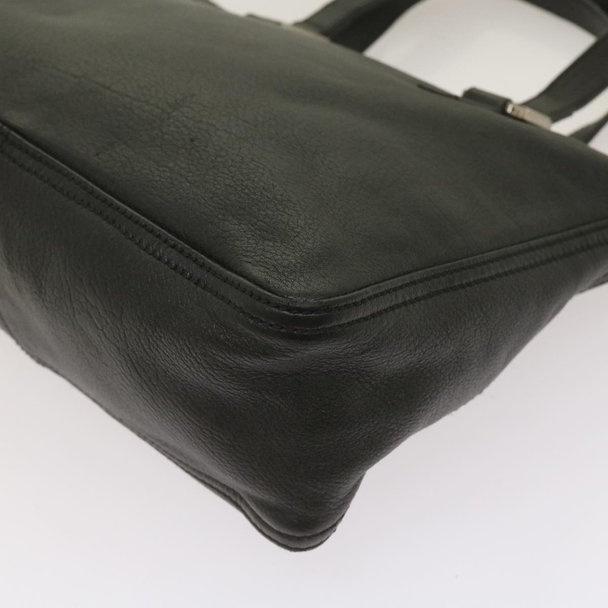FENDI Hand Bag Leather Black 68245