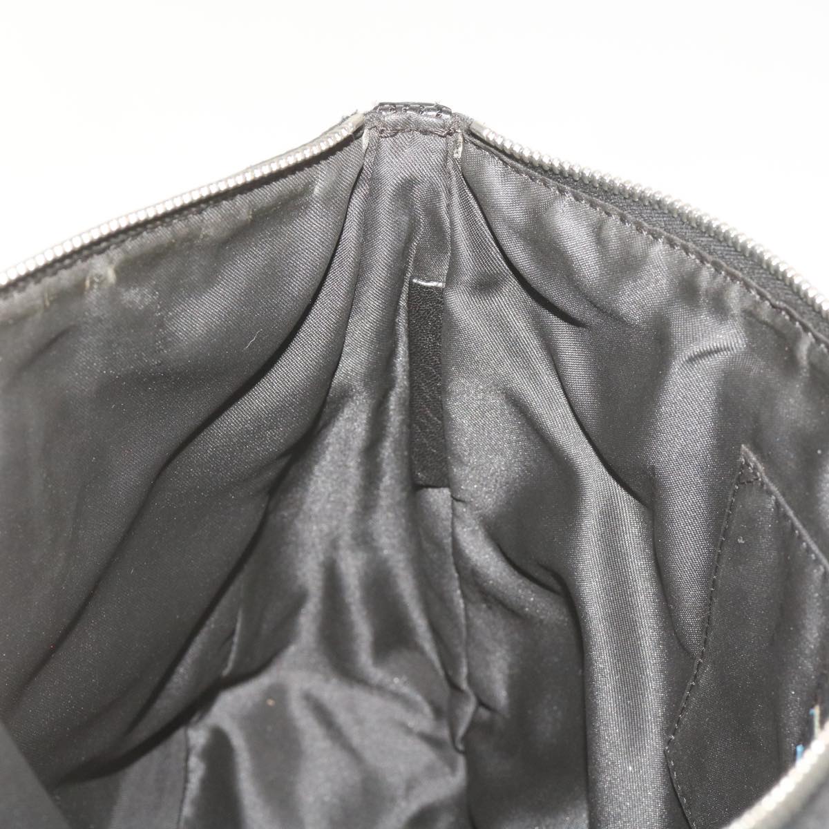 FENDI Hand Bag Leather Black 68245