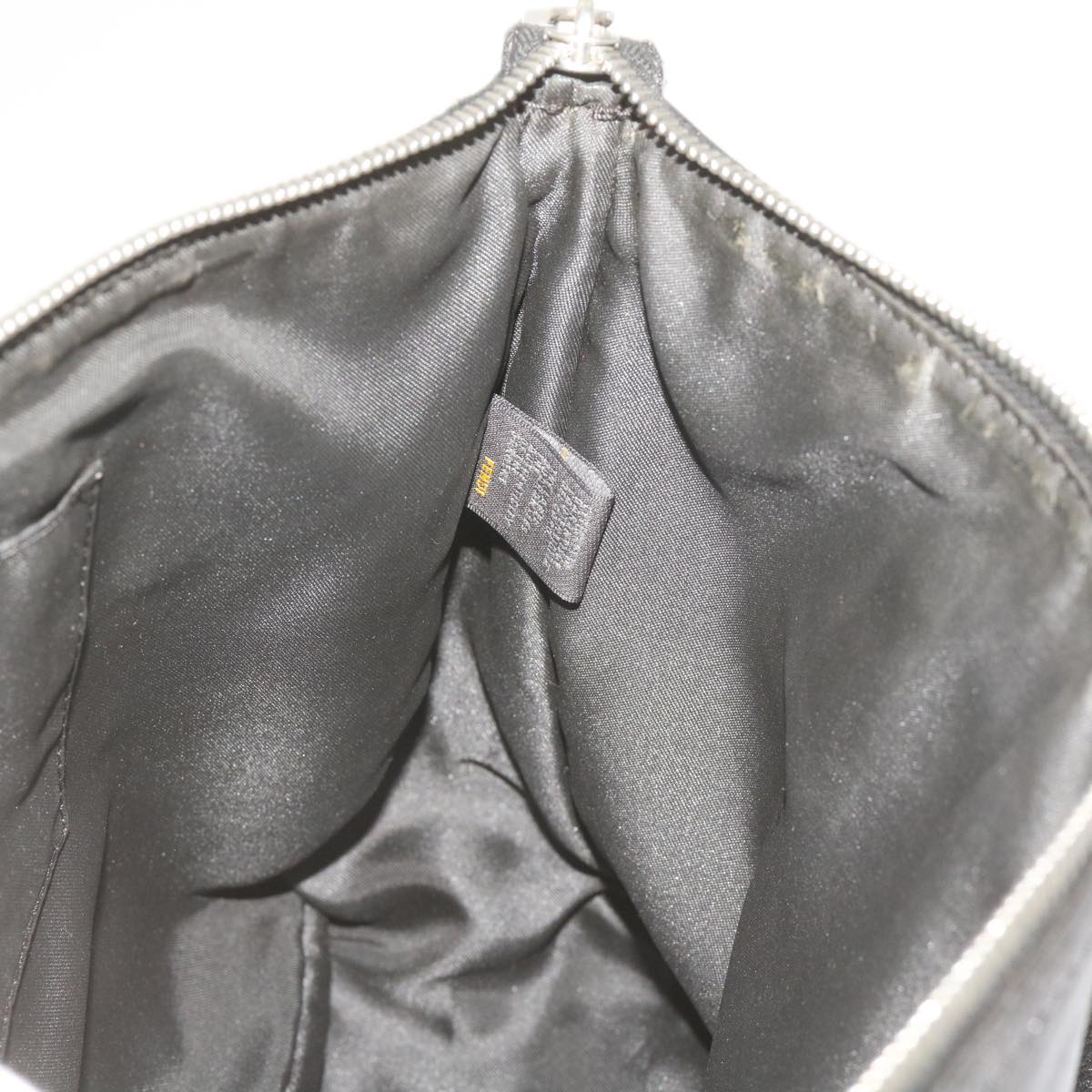 FENDI Hand Bag Leather Black 68245