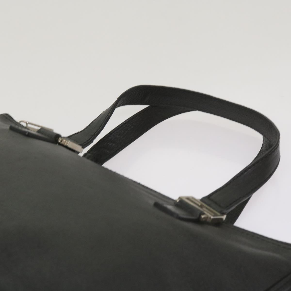FENDI Hand Bag Leather Black 68245