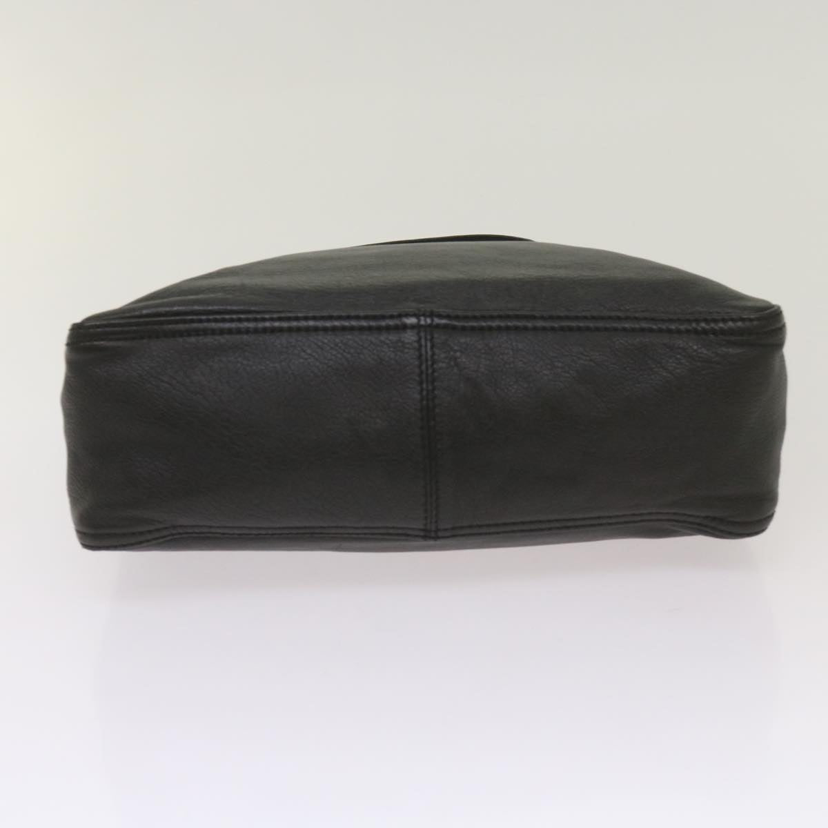 FENDI Hand Bag Leather Black 68245