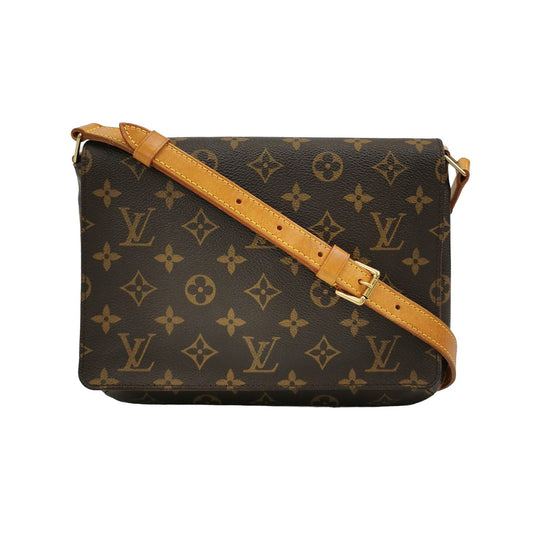 Preloved Louis Vuitton Musette Wang Fei Bag Monogram Print Flap Vintage Shoulder Bag 057850400210