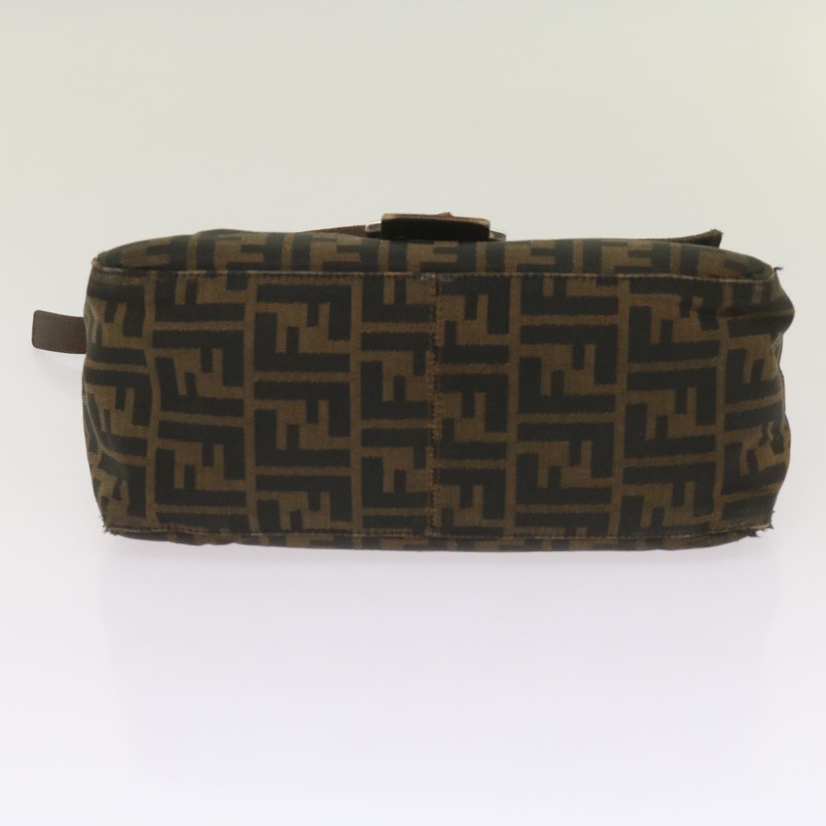 FENDI Zucca Canvas Mamma Baguette Shoulder Bag Brown