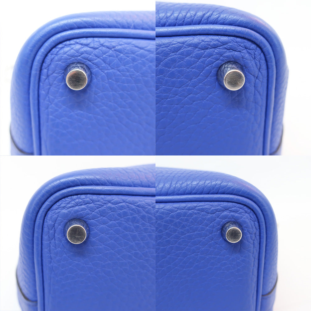 Hermes Picotin Lock PM  OÃƒÂ¥Ã‹â€ Ã‚Â» 2011 made blue electric silver gware trion claims handbags ladies ÃƒÂ¢Ã¢â‚¬â€œÃ‚Â¡ antique