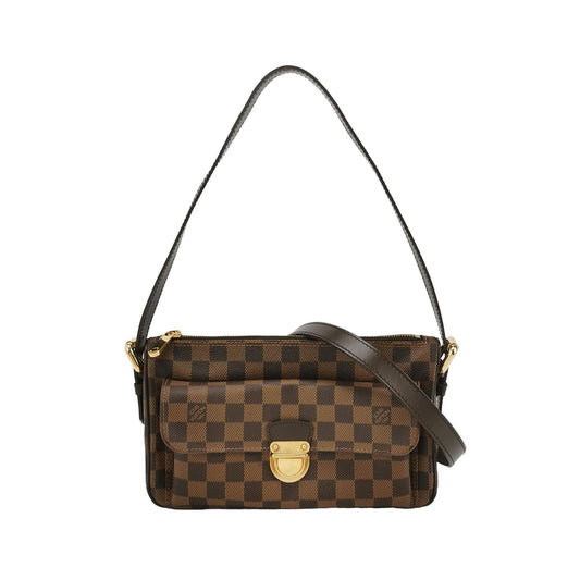 Preloved Louis Vuitton Ravello Checkerboard Push Lock Hobo Shoulder Bag Crossbody Bag 250418781154820