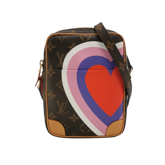 Preloved Louis Vuitton Paname Crossbody Bag with Heart Print 250331781129050