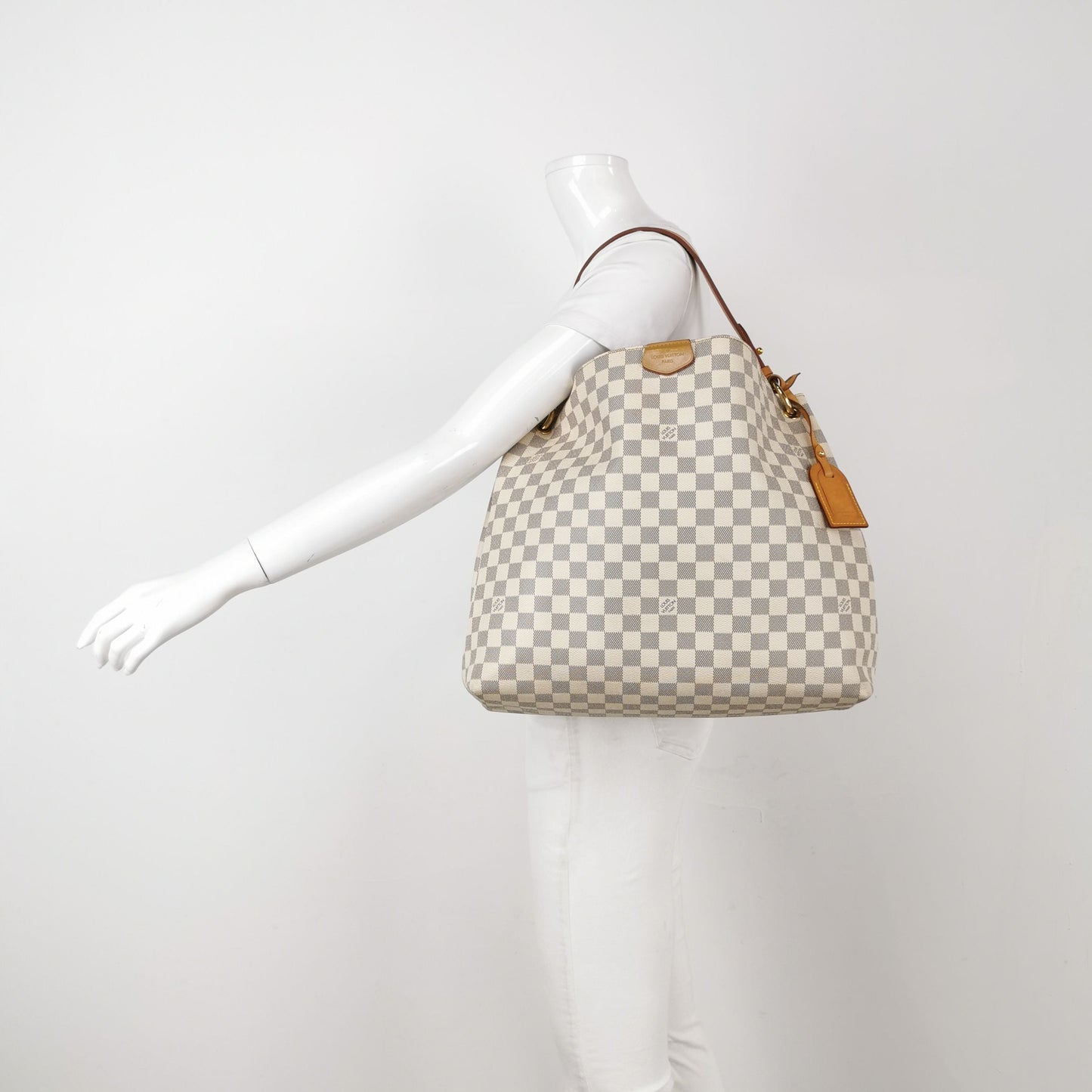 Preloved Louis Vuitton Graceful Medium Logo Monogram Shoulder Bag 250529781214080