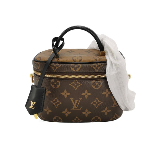 Preloved Louis Vuitton Vanity Makeup Case Small Monogram Canvas Crossbody Bag with Chip 057852900022