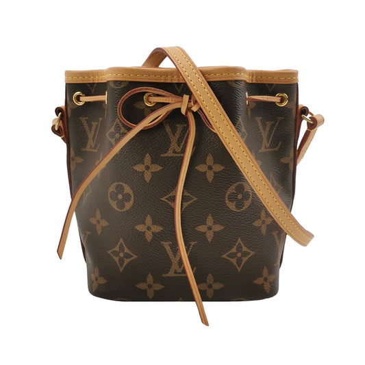 Preloved Louis Vuitton NOE Nano Monogram Drawstring Shoulder Bag Microchip 250604781222331