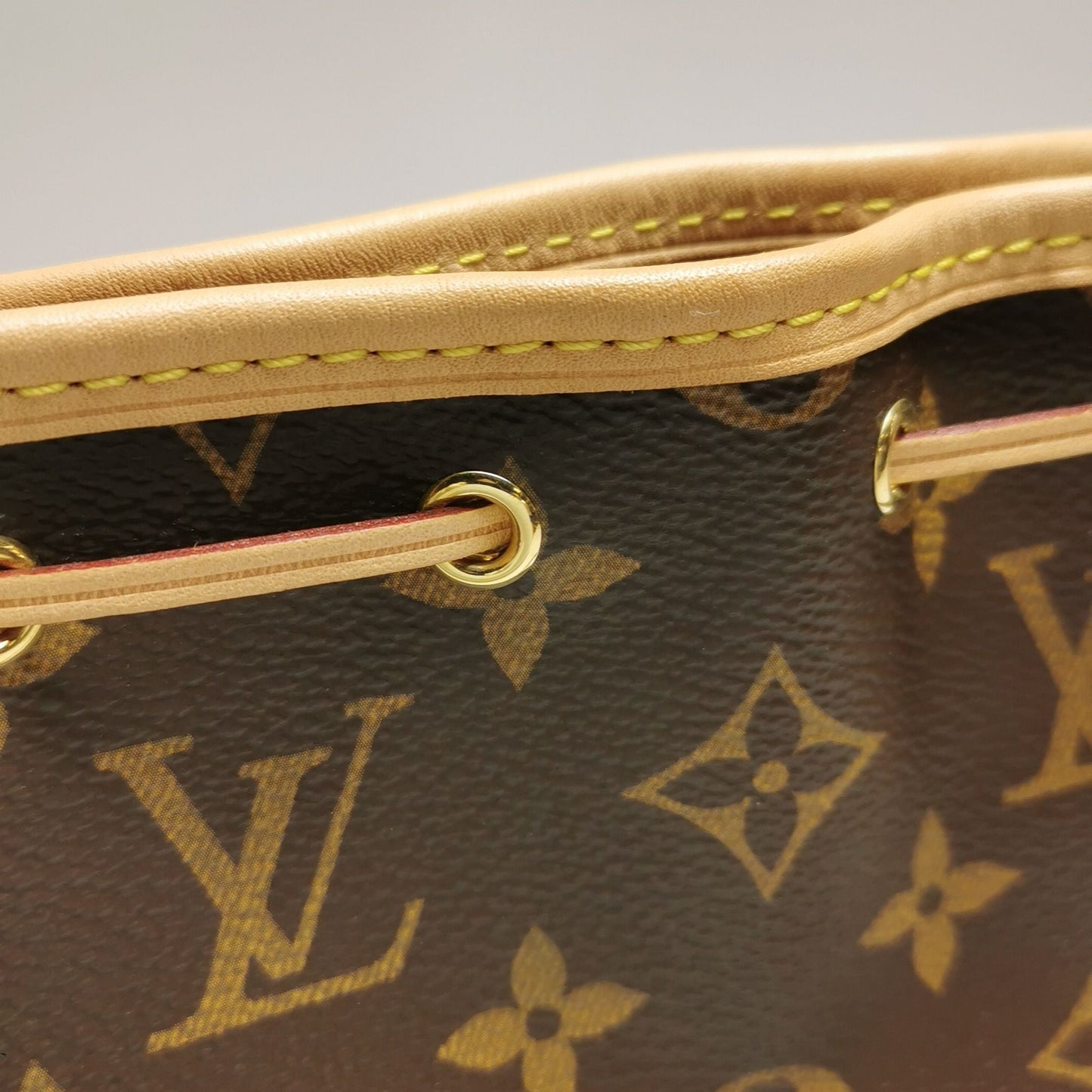 Preloved Louis Vuitton NOE Nano Monogram Drawstring Shoulder Bag Microchip 250604781222331