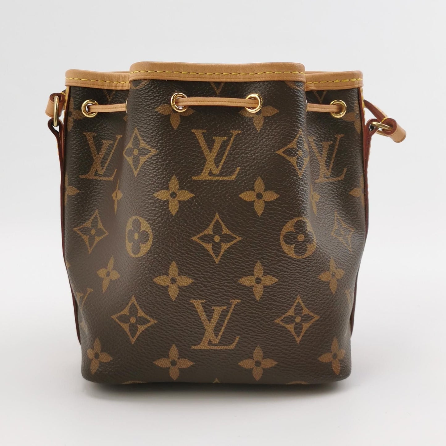 Preloved Louis Vuitton NOE Nano Monogram Drawstring Shoulder Bag Microchip 250604781222331