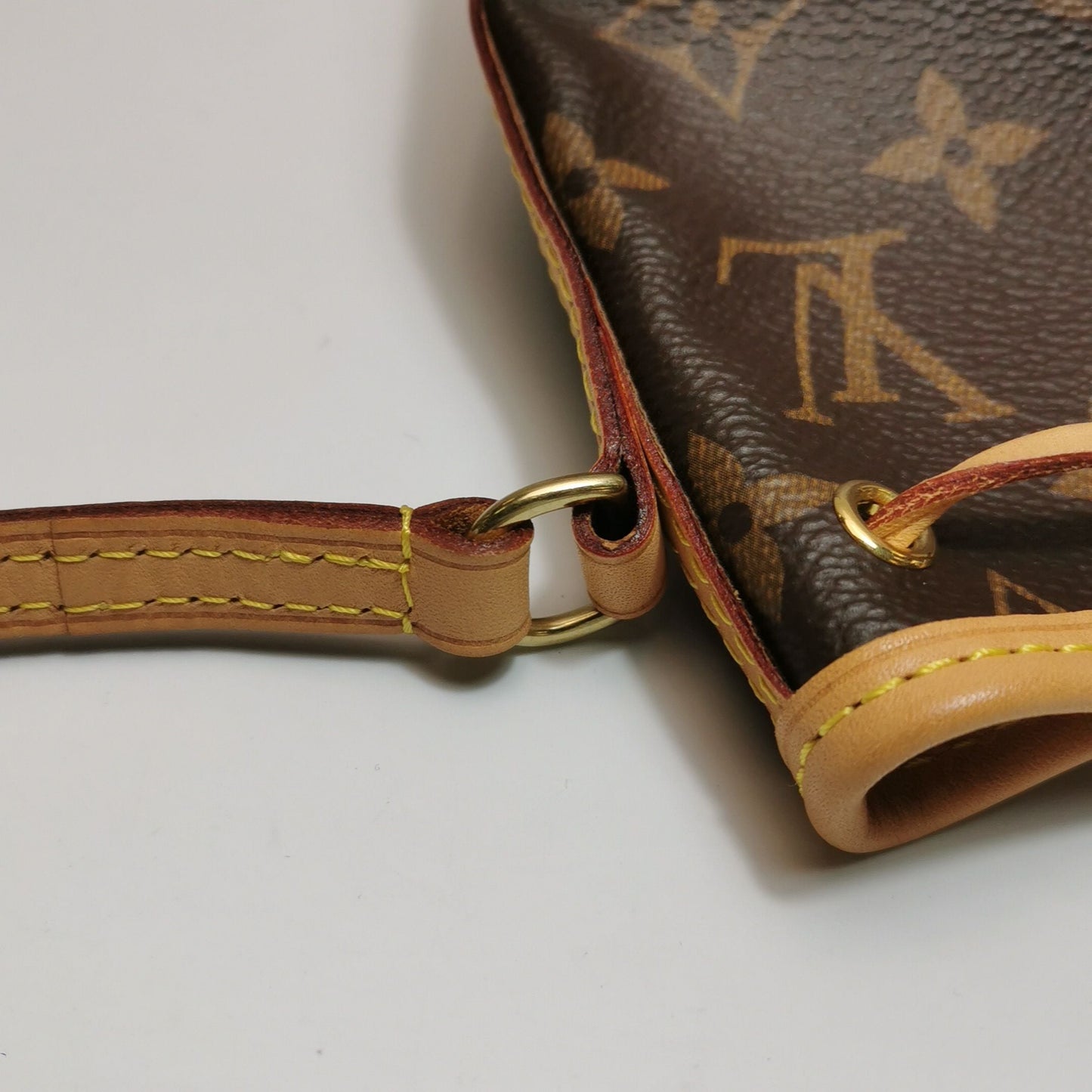 Preloved Louis Vuitton NOE Nano Monogram Drawstring Shoulder Bag Microchip 250604781222331