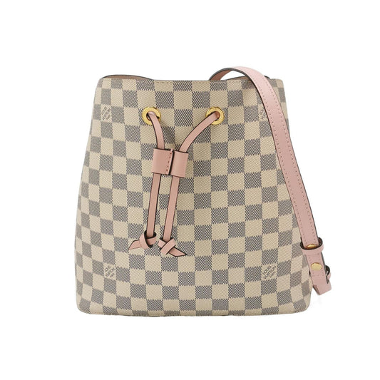 Preloved Louis Vuitton NÃ‰ONOÃ‰ Medium Checkered Drawstring Crossbody Shoulder Bag 250603781220815