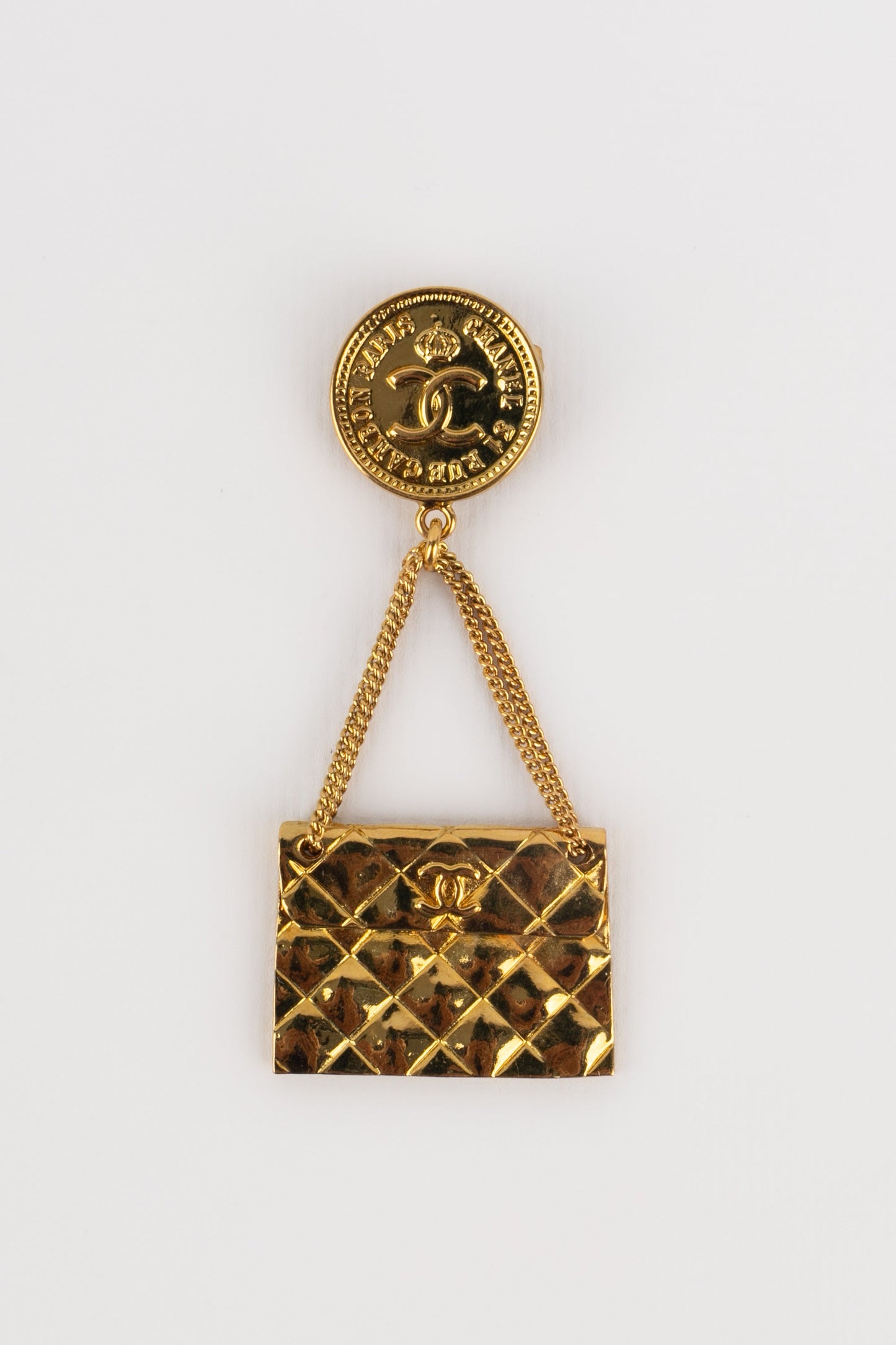 Broche "sac" Chanel 1985