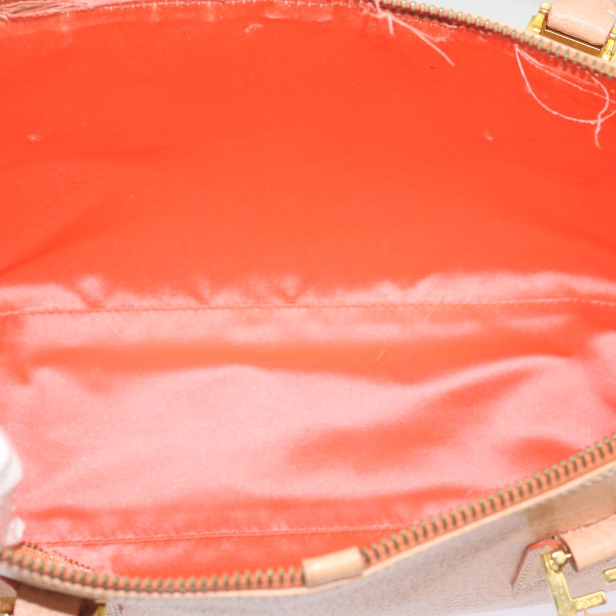 FENDI Hand Bag Leather Orange 68524