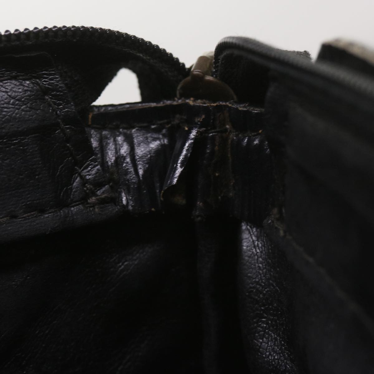 FENDI Zucchino Canvas Tote Bag Black 68585